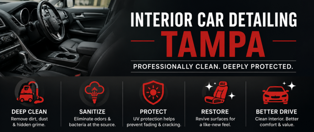 Interior Car Detailing Tampa What Really Goes Into a Professionally Clean Cabin